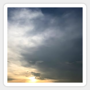 Sunset sky photography texture background Magnet